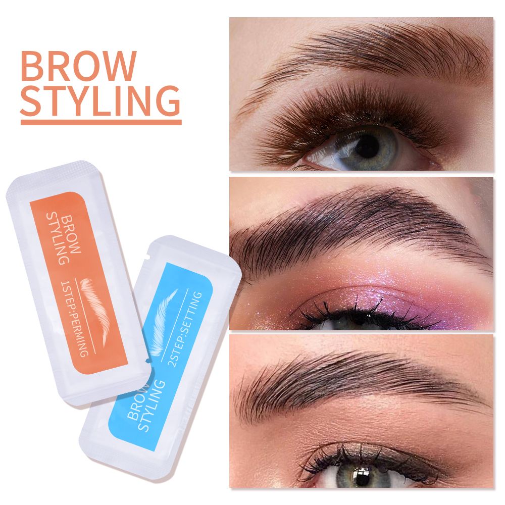Brow Lamination Kit - أداة مكياج تدوم طويلاً لتثبيت الحواجب،