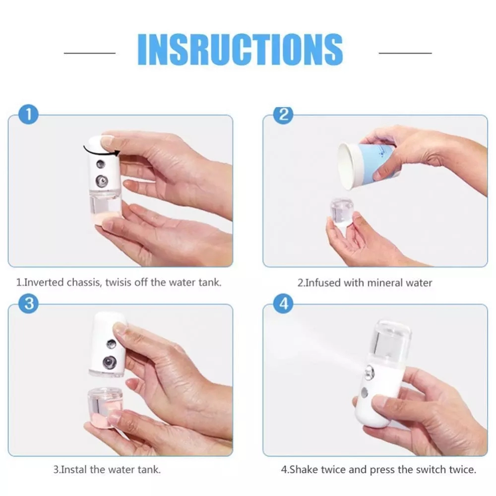 بخاخ نانو للوجه محمول للوجه نا - مراجعة Facial Steamer Nano وسعره