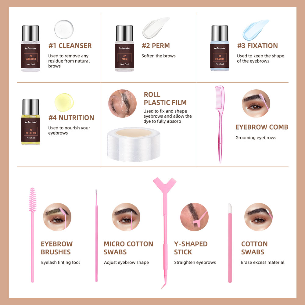 شبه دائمة الحاجب رفع تجعيد الح - مراجعة Brow Lamination Kit وسعره