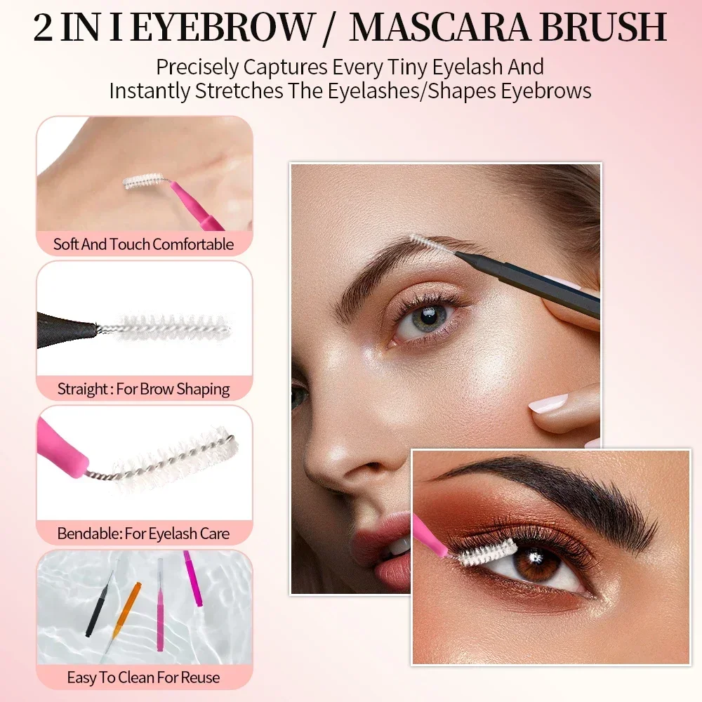 5/10/50 قطعة فرشاة حواجب صغيرة - مراجعة Brow Lamination Kit وسعره