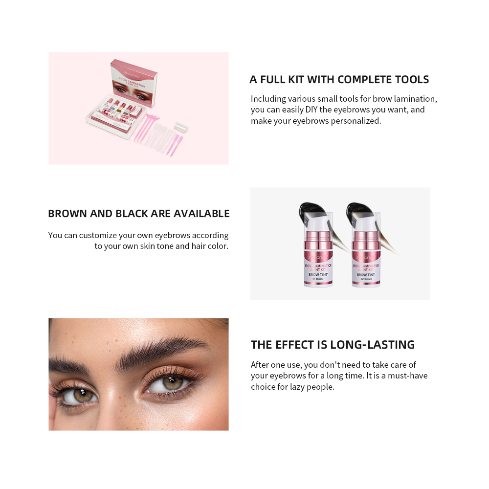 طقم تصفيف وتلوين الحواجب شبه ا - مراجعة Brow Lamination Kit وسعره